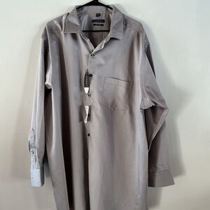 Non Iron Men's Classic Gray Dress Shirt
